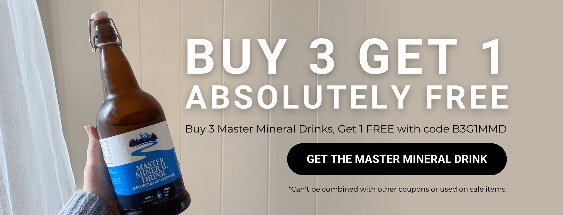 Buy 1 Get 1 Free Master Mineral Drink