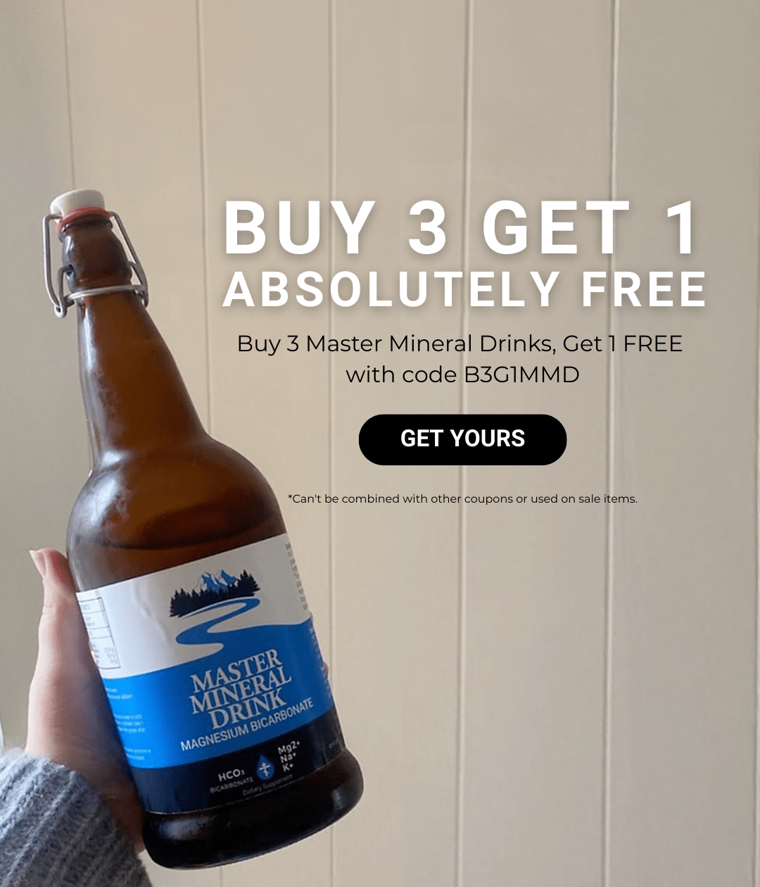 Buy 1 Get 1 Free Master Mineral Drink