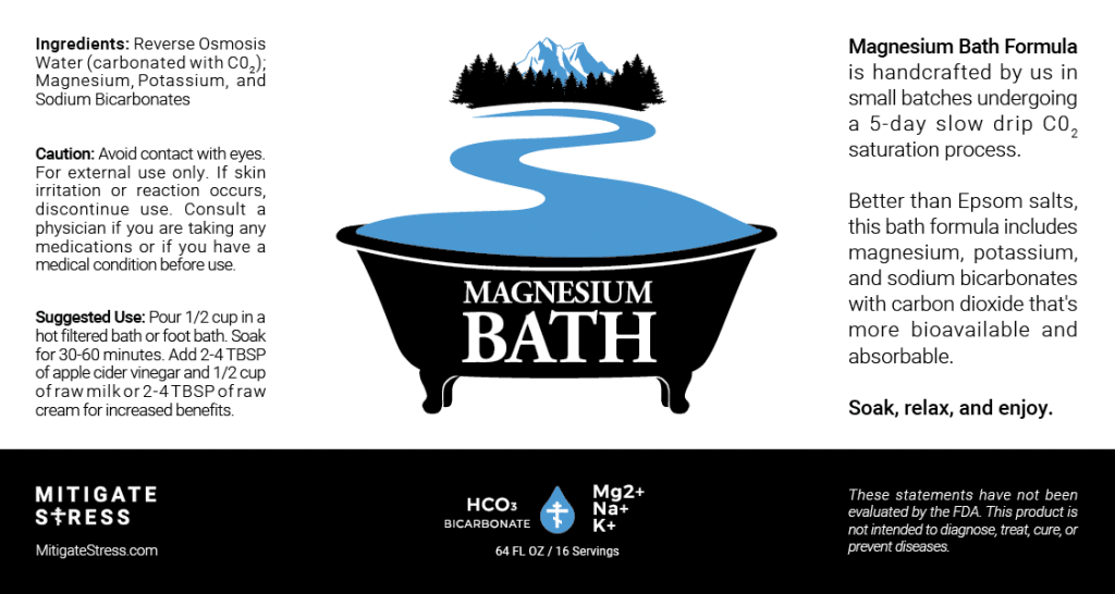 magnesium bath label