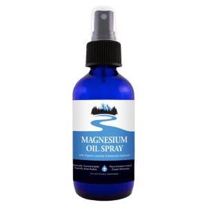 Magnesium Chloride Oil Spray – with Organic Lavender and Rosemary Hydrosol (4 fl oz)
