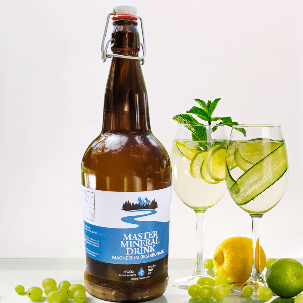 magnesium drink for stress with grapes